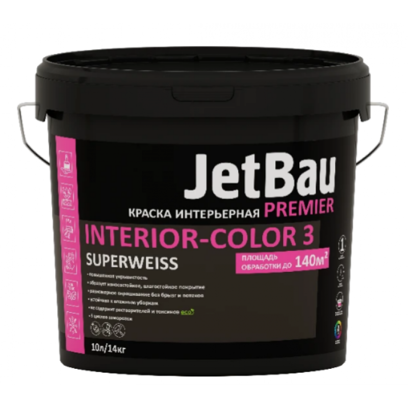Краска фасадная акриловая FASADE-COLOR JETBAU 10л/14кг