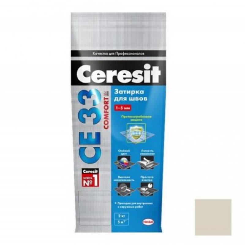 Затирка CERESIT  СЕ33/2кг мята №64 (2-5мм)Россия РАСПРОДАЖА