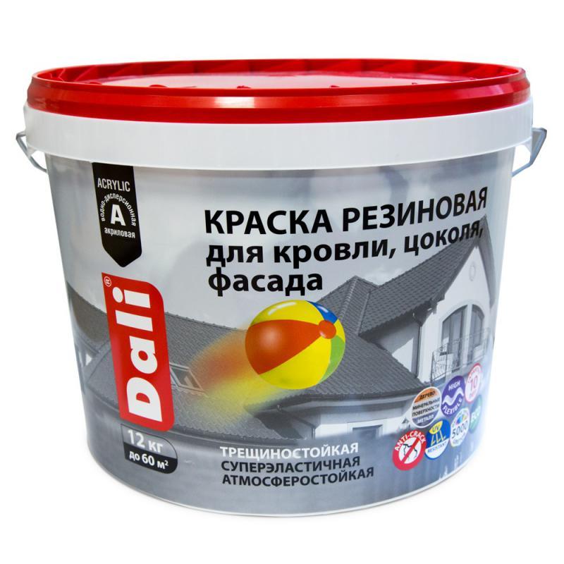 Краска вд резиновая РОГНЕДА (6кг) Серый графит